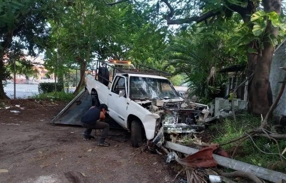 Vehículo a alta velocidad choca sobre avenida Ejército Mexicano de Veracruz