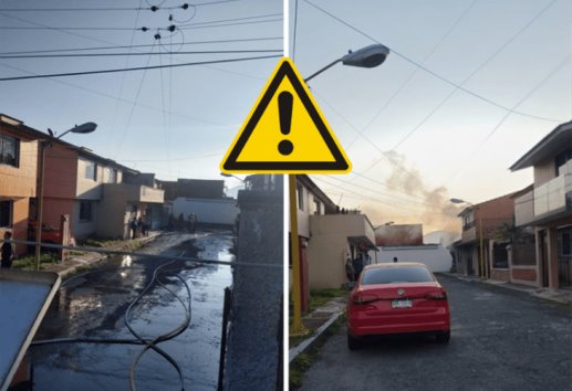 Vivienda termina en llamas en la colonia Cauville en Orizaba