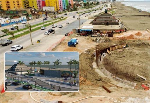 Malecón de Coatzacoalcos: en esta fecha finaliza la nueva plaza ¡tendrá muro para escalar!