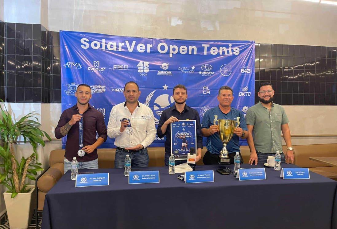 Presentan SolarVer Open Tenis en Boca del Río