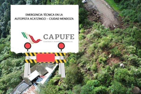 Este es el plan de Capufe para reabrir la circulación tras derrumbe en autopista Orizaba-Puebla