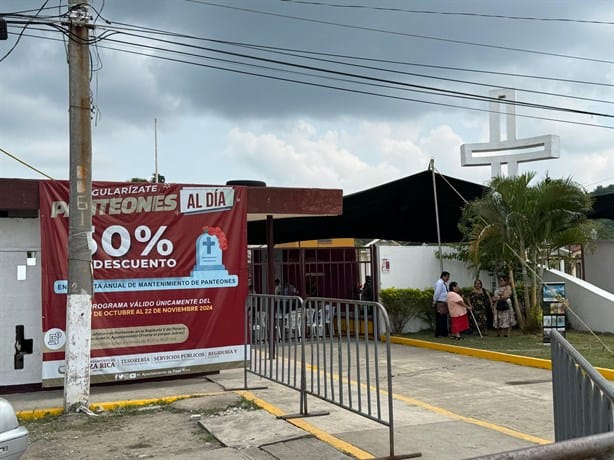 Instalan módulo para cobros de mantenimiento en panteón de Poza Rica