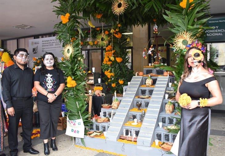 Con actividades y exposición de ofrendas, IMSS Veracruz Norte conmemora el Día de Muertos