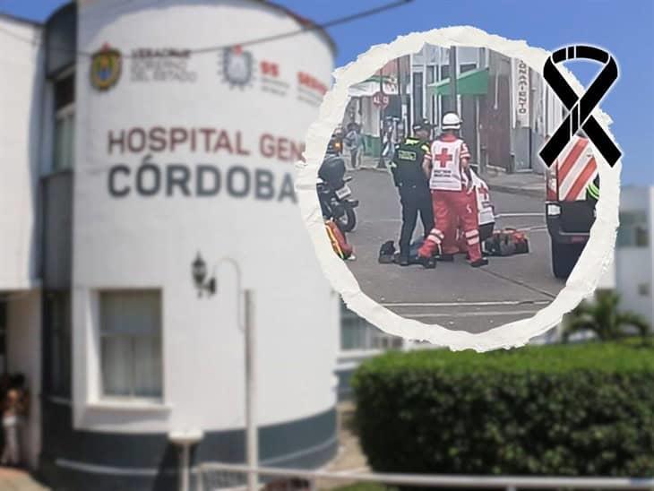 En Córdoba, muere hombre que fue atropellado hace un mes por un motociclista