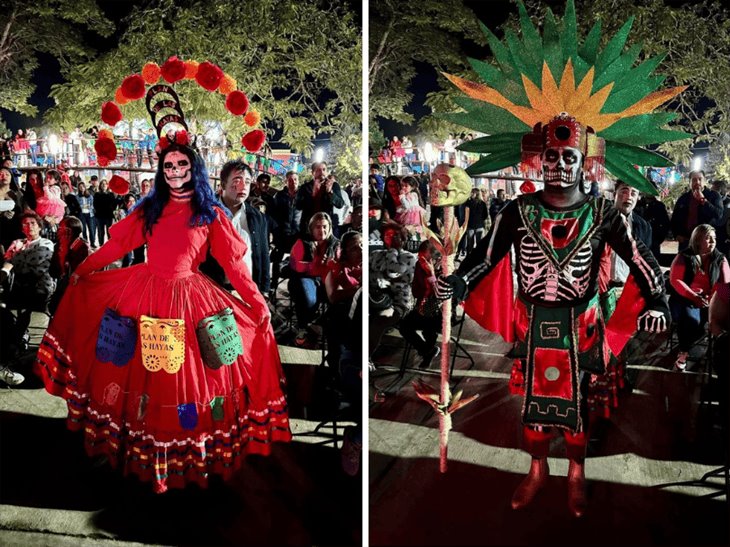 ¡Con alegría y color! realizan concurso de catrinas en Juchique de Ferrer