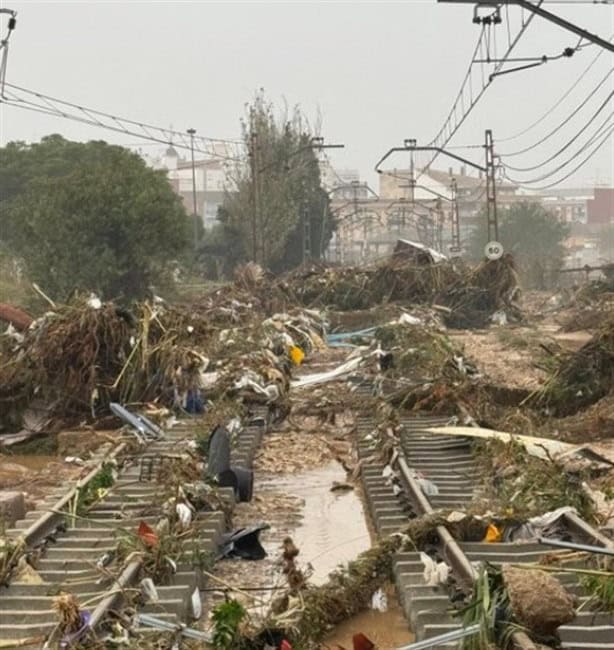 Inundaciones y lluvias dejan esta carretera de España bajo el agua