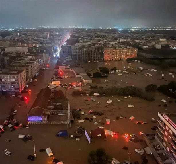 Inundaciones y lluvias dejan esta carretera de España bajo el agua