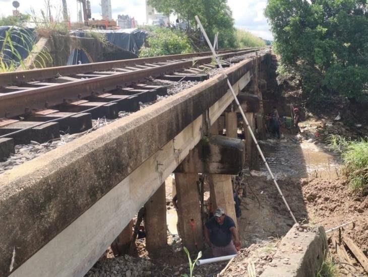 Rehabilitan infraestructura ferroviaria en el tramo Nanchital-Coatzacoalcos