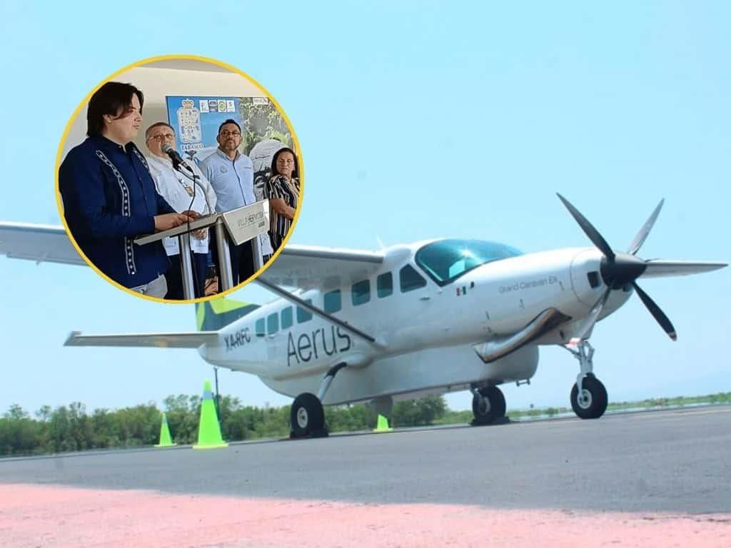 Aerus Villahermosa-Minatitlán: así fue la inauguración de la nueva ruta aérea desde Tabasco