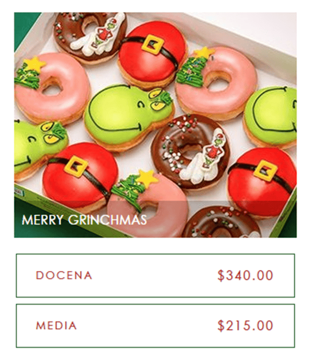 Krispy Kreme LANZA donas del "Grinch": ¿cuánto cuestan?