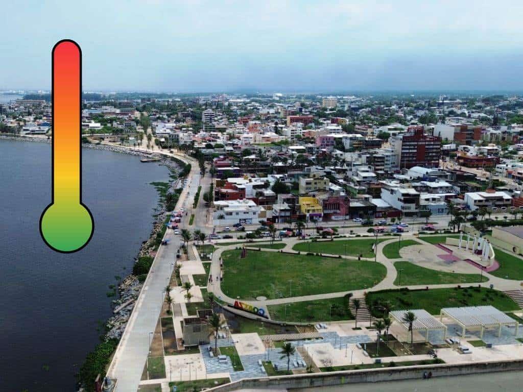 Sensación en térmica en Coatzacoalcos rebasa los 40 grados Celsius ¡es un horno!