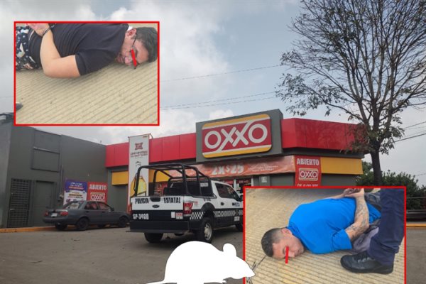 ¡2x1! Detienen a dos por asalto a Oxxo en colonia Higueras de Xalapa; a unas cuadras había operativo