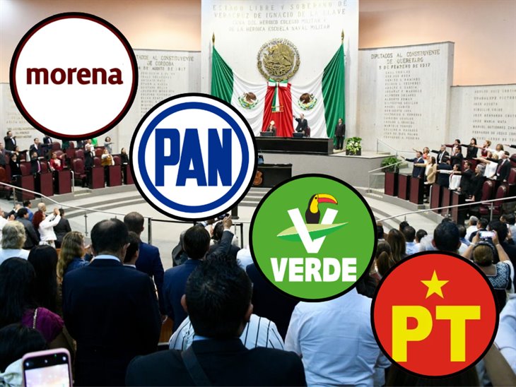 Así quedó: ellos son los coordinadores de las cuatro bancadas del Congreso de Veracruz