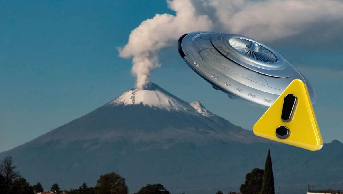 ¿OVNI o meteorito?, captan misterioso objeto luminoso sobre el volcán Popocatépetl I VIDEO