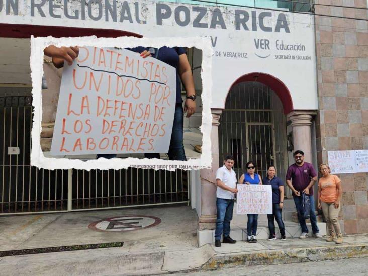 También en Poza Rica; maestros del SIATEM toman las oficinas de la SEV