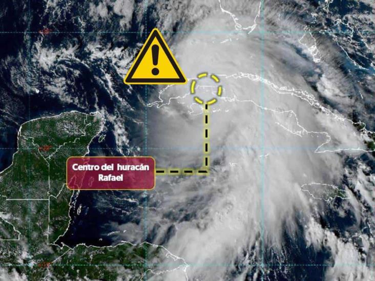 ¿Llegará a Veracruz? Esta sería la trayectoria del huracán Rafael tras tocar Cuba