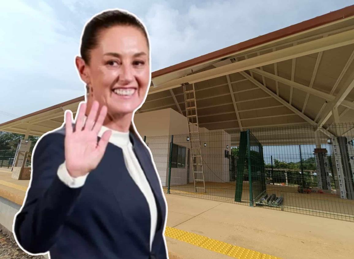 Tren Interoceánico: afinan detalles en la estación de Moloacán ¿la inaugurará Claudia Sheinbaum?