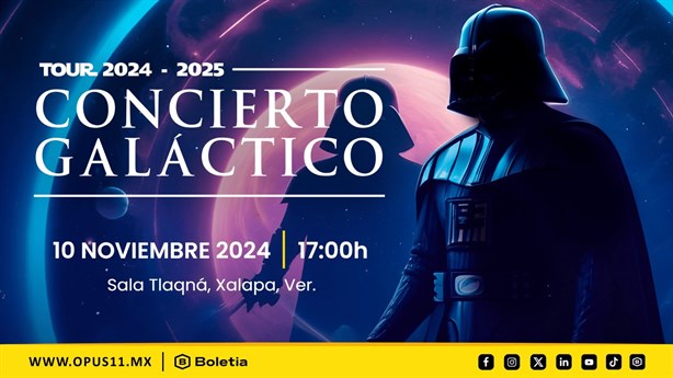 ¡Atento, fan de Star Wars! Llega Concierto Galáctico a Xalapa este domingo