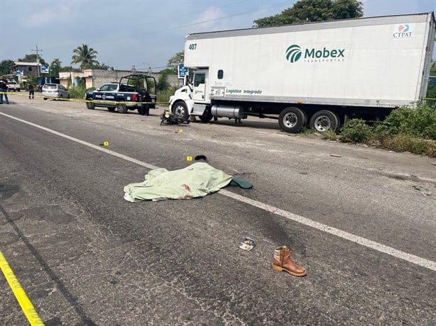 Motociclista pierde la vida en carretera Veracruz - Xalapa