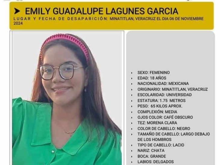 Localizan con bien a Emily Guadalupe en Minatitlán; más de 24 horas desaparecida