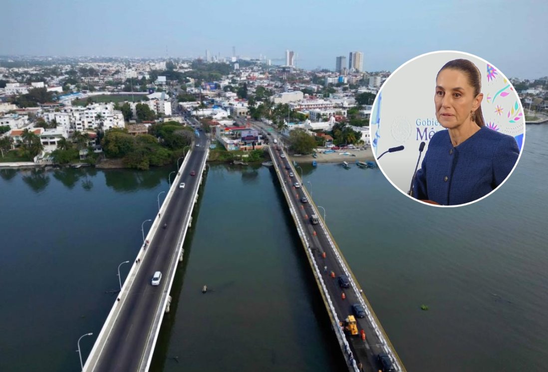 Claudia Sheinbaum ratifica apoyo a Rocío Nahle para construcción de puentes en Veracruz