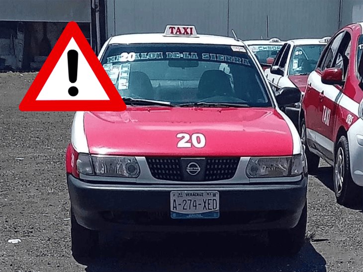 ¡Desapareció! roban taxi en céntricas calles de Río Blanco