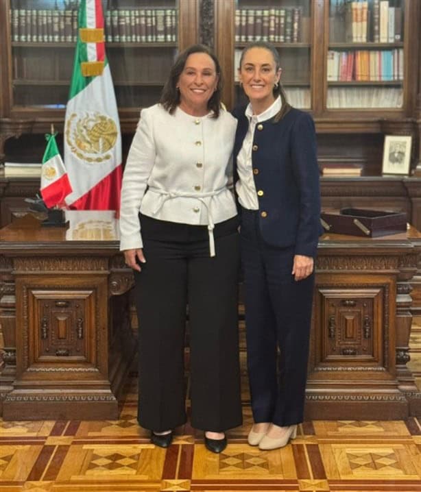 Gobernadora electa de Veracruz Rocío Nahle se reúne con la presidenta de México Claudia Sheinbaum