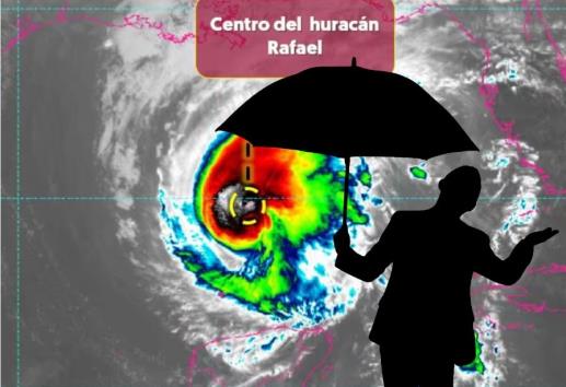 Huracán Rafael no causaría daños en Veracruz: meteorólogos; no hay que confiarse