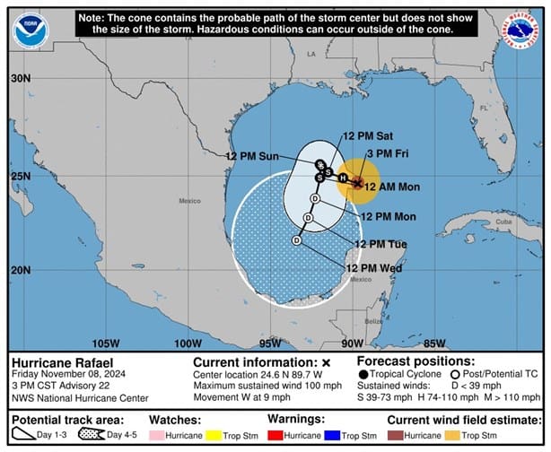 Huracán Rafael: ¿qué significa la alerta azul en Veracruz?