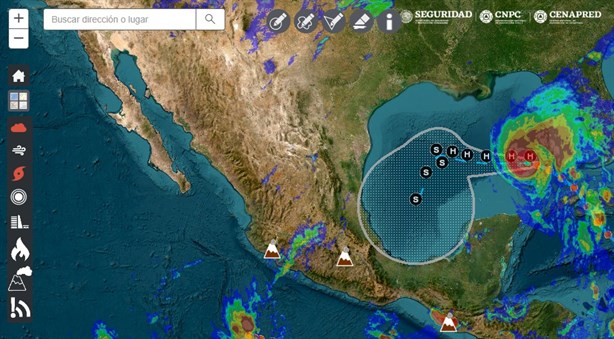 PC de Veracruz confirma alerta para todas las regiones del estado  ante peligro del huracán Rafael