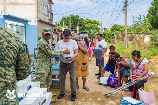 Coordinación Efectiva para Apoyo a Familias Afectadas por inundaciones en Minatitlán