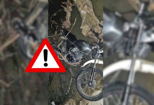 ¡No traía casco! motociclista sufre aparatoso accidente en Misantla