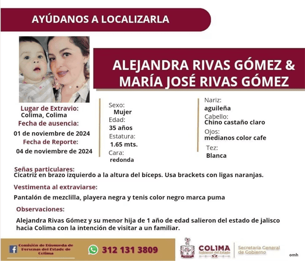 Caso Alejandra Rivas: Madre e hija son halladas sin vida tras ir a buscar al padre a Colima