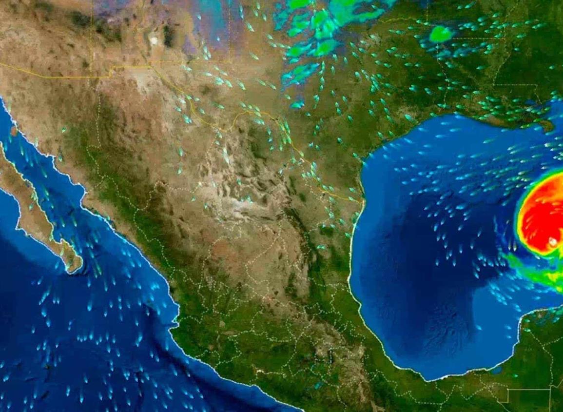 Tormenta Tropical Rafael sigue decreciendo al avanzar por el Golfo de México