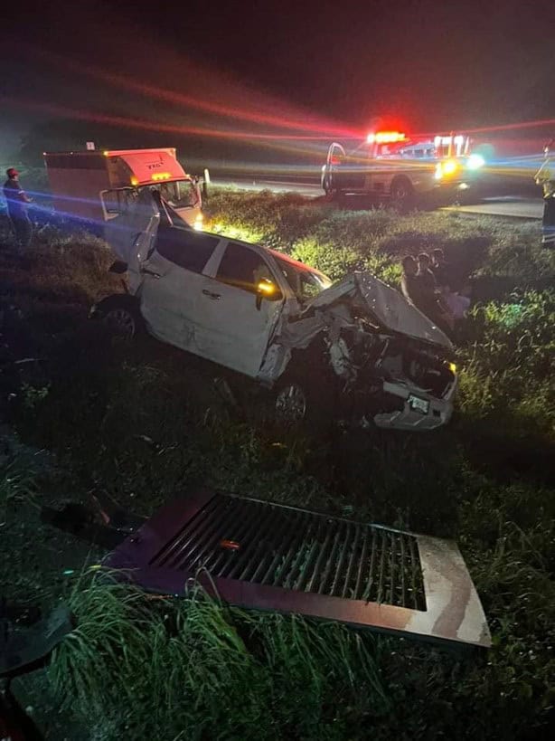 Se registra fuerte accidente múltiple en la carretera Córdoba-Veracruz; hay 6 lesionados