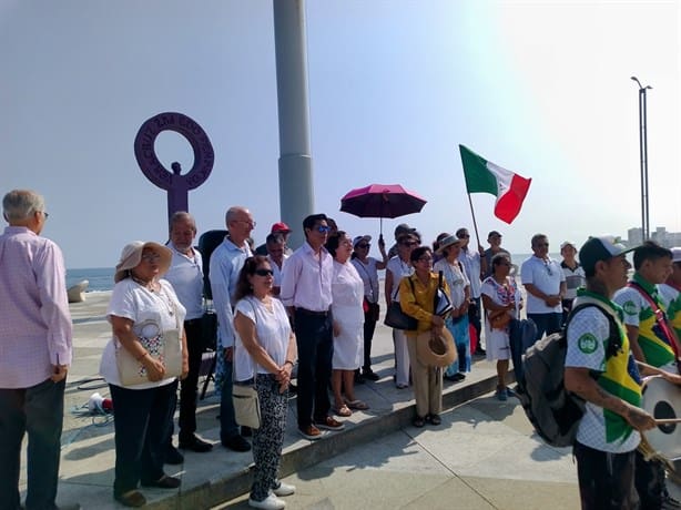 Protestan en contra de la Reforma Judicial y la Supremacía Constitucional en Veracruz 