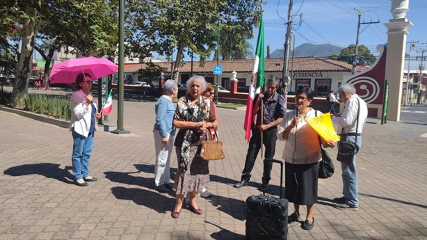 Manifestación pacífica contra Reforma Judicial en Orizaba es interrumpida con violencia verbal