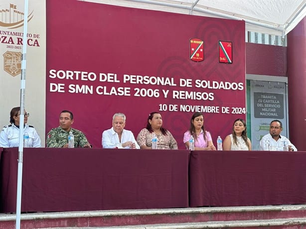 En Poza Rica, se llevó a cabo el sorteo del Servicio Militar Nacional