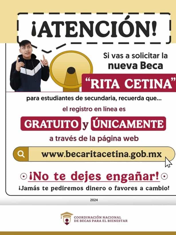 Cómo inscribirse a la beca Rita Cetina | Paso a paso