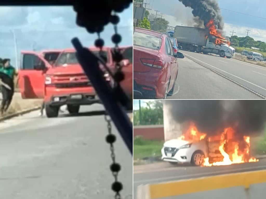 Crimen desata infierno en carreteras de Tabasco; población aterrada queda atrapada en combis l VIDEO