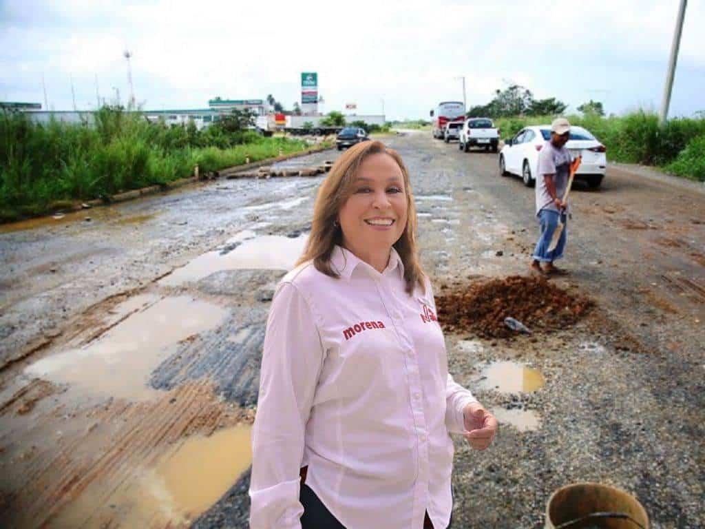 Bachetón: estas carreteras del sur serán rehabilitadas,hay carpeta asfáltica muy dañada, dice Nahle