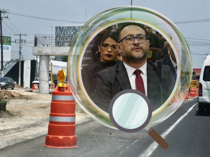 Elio Hernández presume obras inconclusas de la SIOP en Veracruz