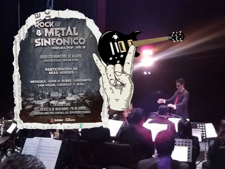 ¿Fan del rock y el metal? No te pierdas este concierto de la Orquesta Municipal de Xalapa