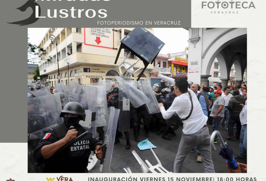 Invitan a la exposición fotográfica "3 Miradas, 3 Lustros, Fotoperiodismo en Veracruz" este 15 de noviembre