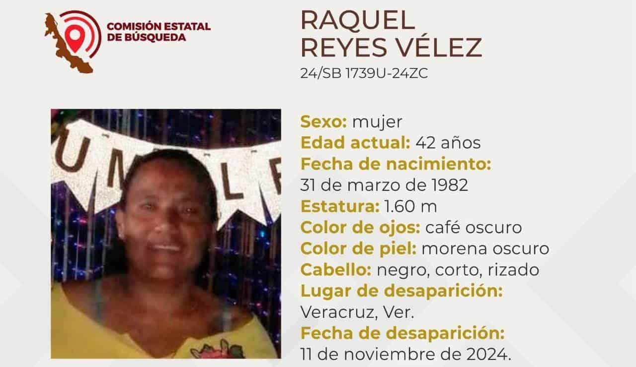 Desaparece Raquel Reyes Vélez en el puerto de Veracruz