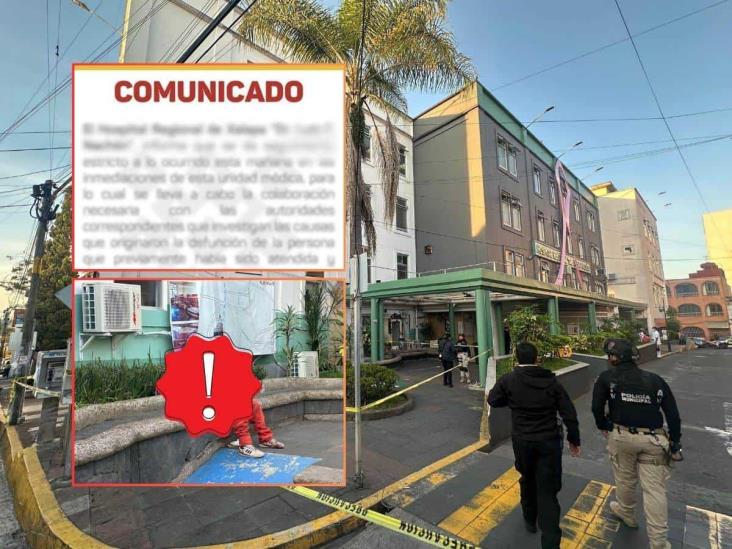 Sesver se pronuncia tras muerte de hombre afuera de hospital de Xalapa