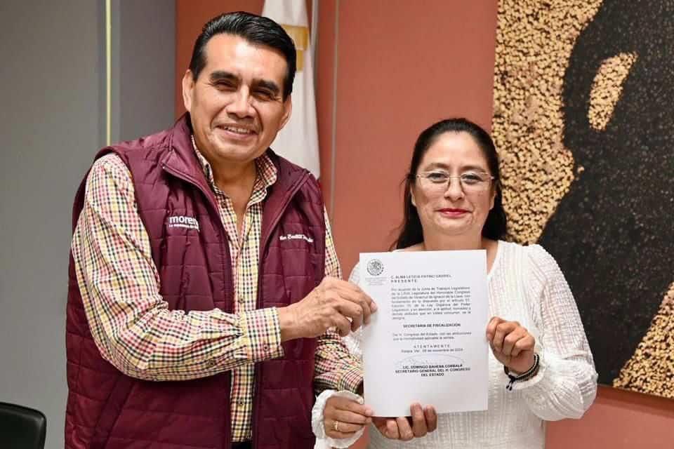 De Texistepec, nueva secretaria de fiscalización del congreso