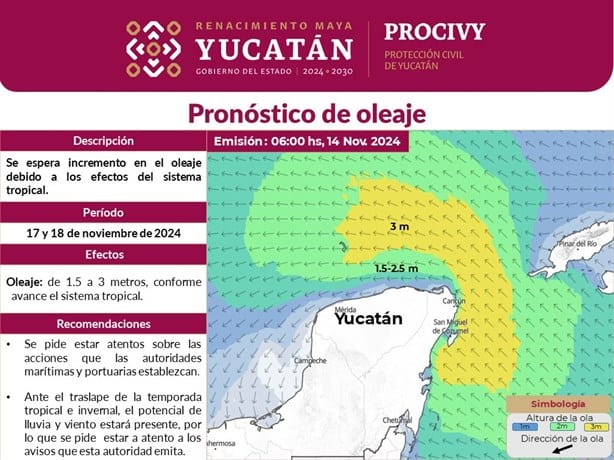 En unas horas se formará la Tormenta Tropical Sara, Conagua alerta a estas zonas de México