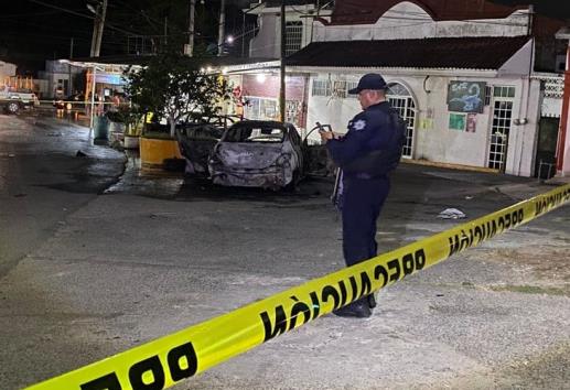 Refuerzan seguridad tras incendio de taxis en Tihuatlán, ¿hay sospechosos?