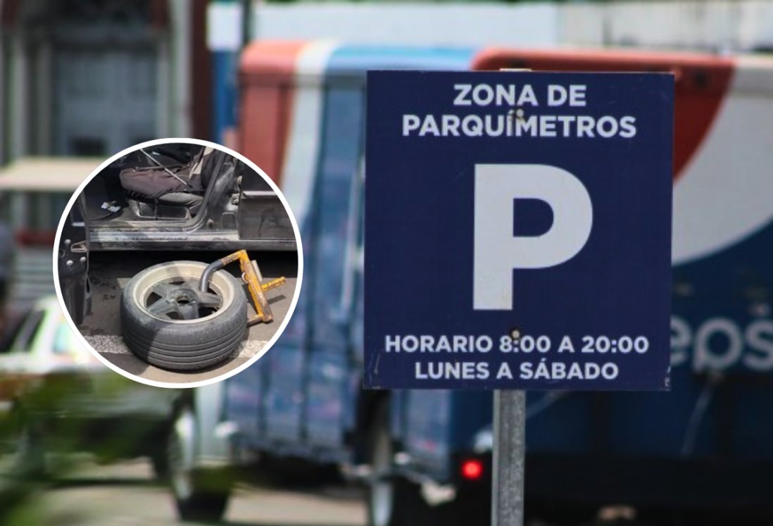 Parquímetros en Veracruz: ¿de cuánto es la multa por quitar el "cangrejo" de la llanta de tu coche